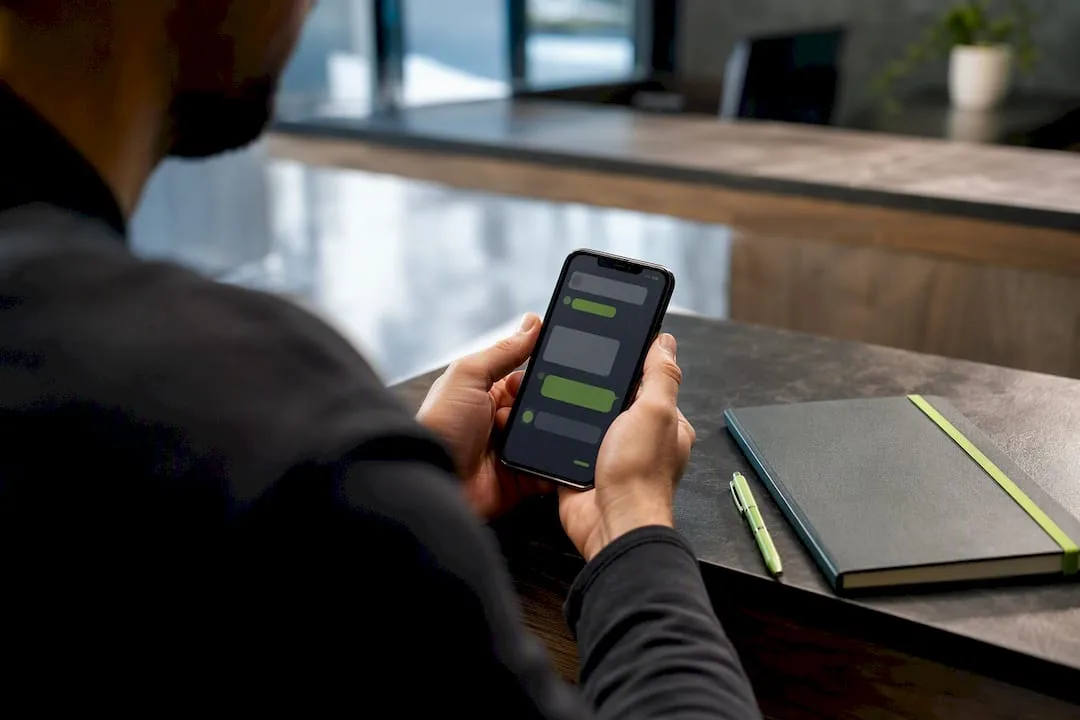 Owner reviewing an incoming SMS lead