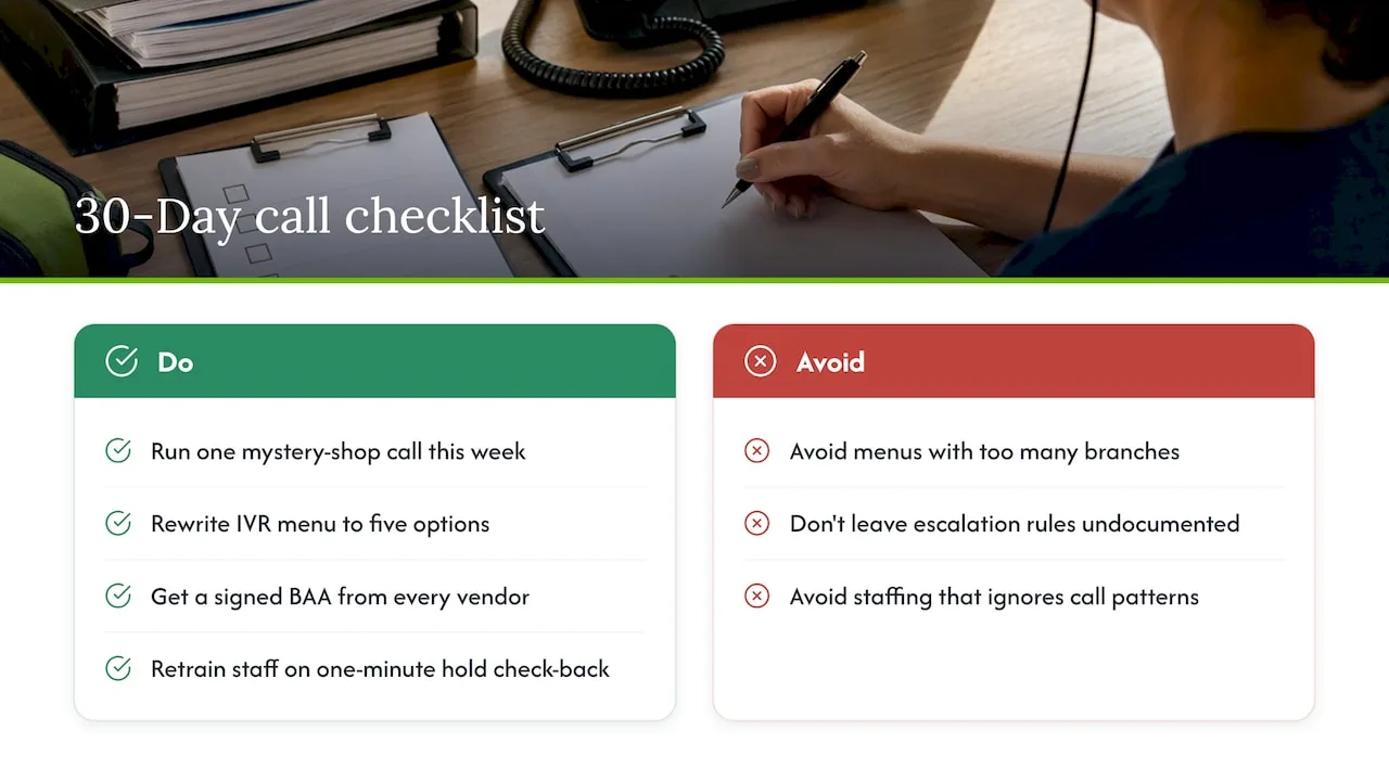 A 30-Day Checklist and the Mistakes That Keep Repeating — overview diagram